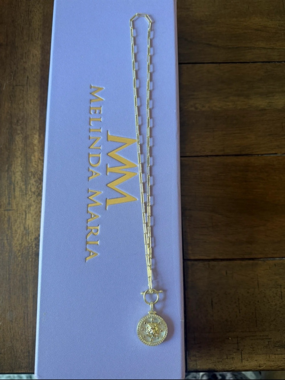 Melinda Maria Fearless Medallion Lion Necklace Limited Edition - Picture 2 of 2